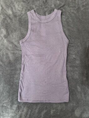 a new day Lavender Ribbed Tank Top